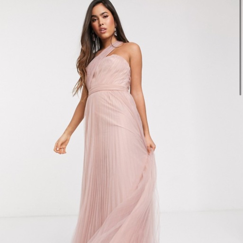 ASOS Bridesmaids Formal one shoulder maxi dress